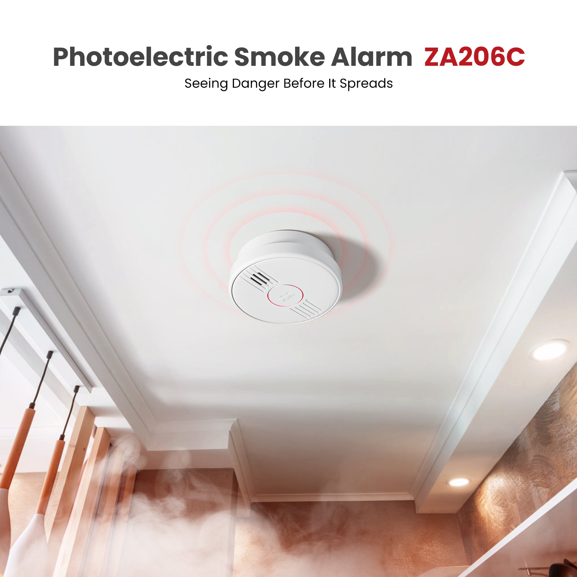 Putogesafe ZA206C Photoelectric Smoke Alarm